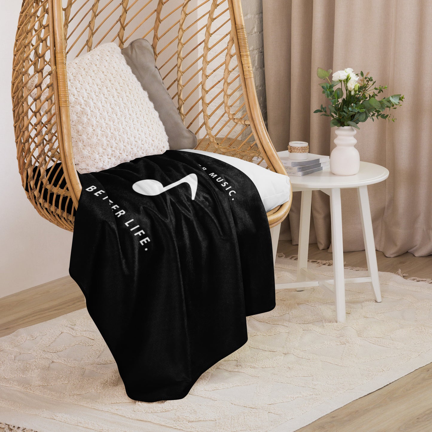 BETTER MUSIC Sherpa blanket
