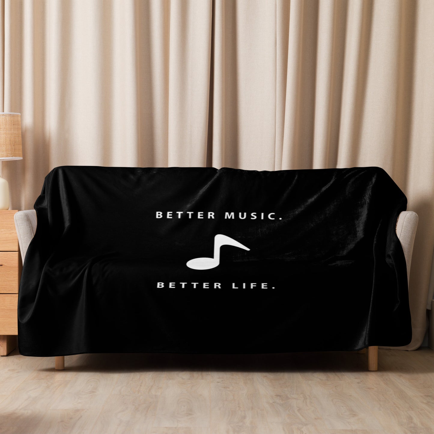 BETTER MUSIC Sherpa blanket